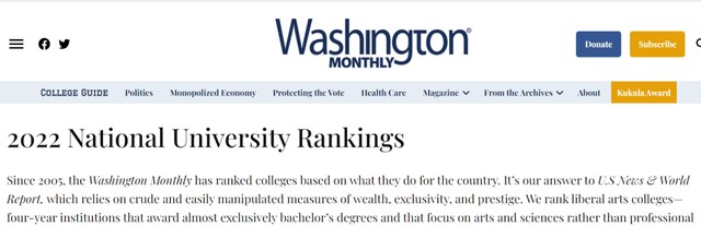 2022美国大学排名榜，公布美国TOP30大学排名榜单