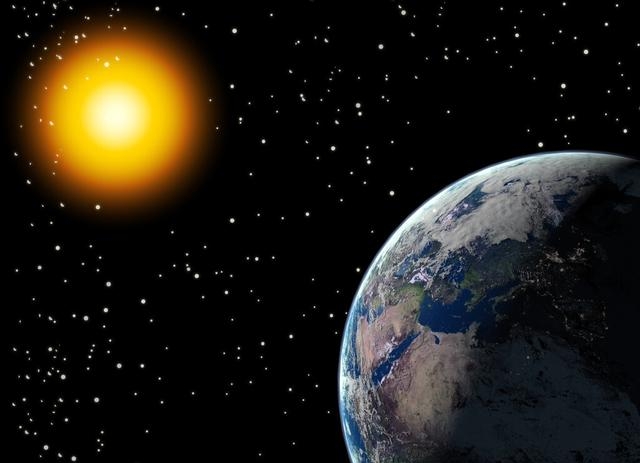太阳和地球大小对比图，太阳与地球的直径资料