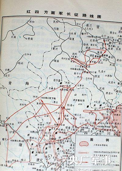 红军长征时间轴路线，各路红军长征经过的省份大全