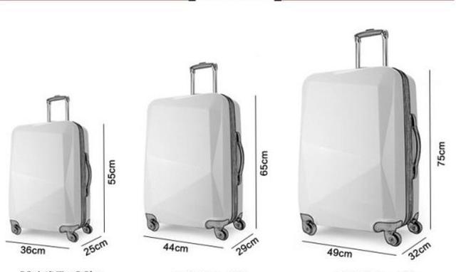 22寸的行李箱多大尺寸，不同尺寸的拉杆箱大小图片