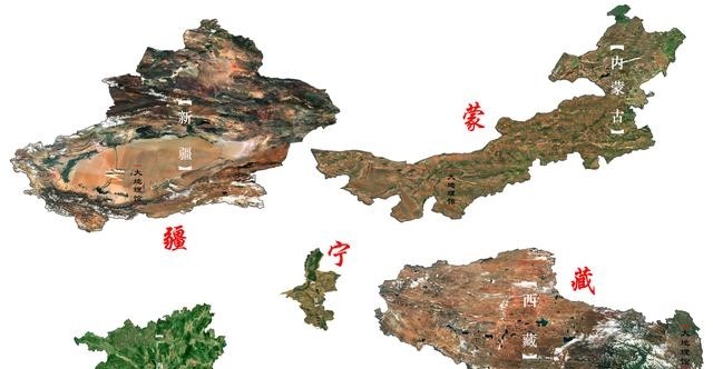 中国有哪五个自治区呀，我国五个自治区高清地图