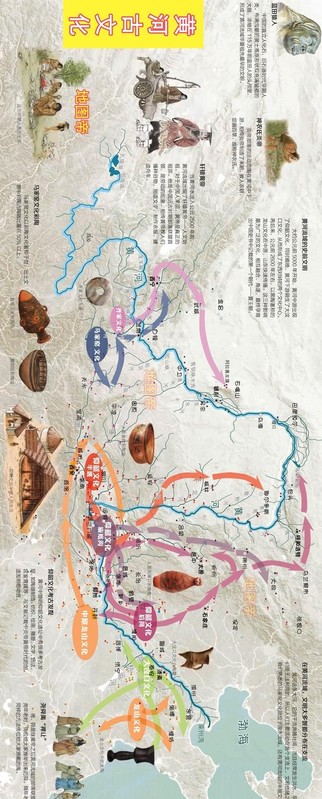 黄河起点和终点地图图片，黄河上中下游具体划分介绍
