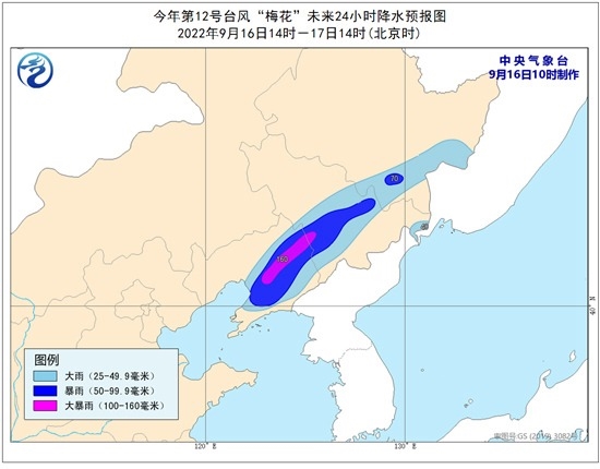 历史上登陆辽宁的台风,梅花1949年以来登陆我国最北的秋台风